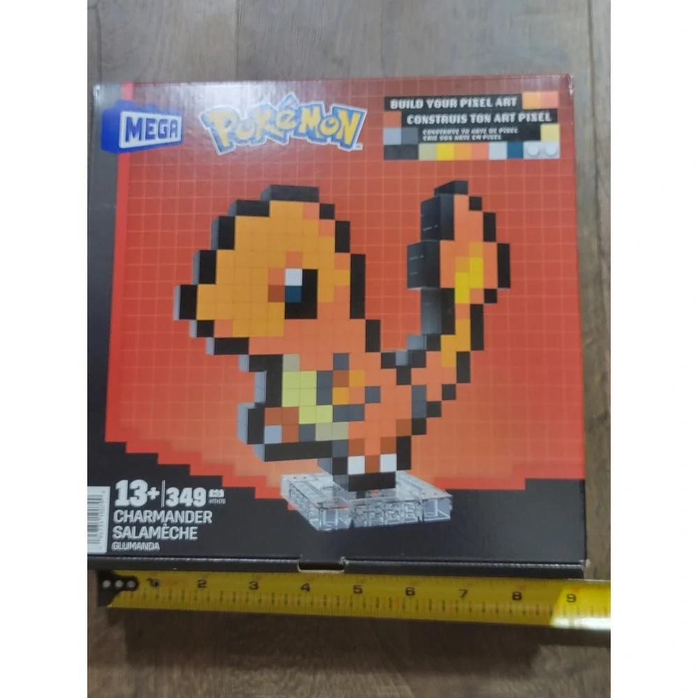 Mega Construx Pokemon Charmander Pixel Art‎ Building Set 349 Pieces Age 13+